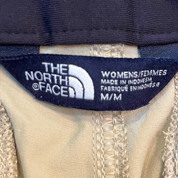 The North Face Women's M Tan Pull-On Pants Elastic Waist Hiking Outdoor Trail - Picture 3 of 9